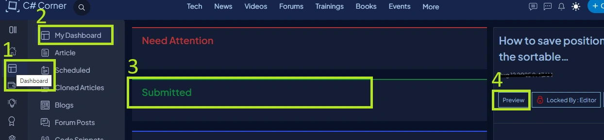 how to view my articles