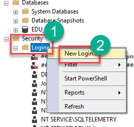 Create New Login