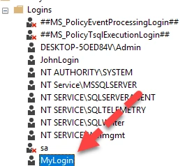 Verify Created New Login