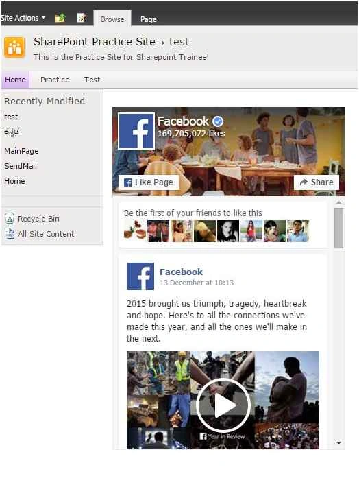 Facebook feeds