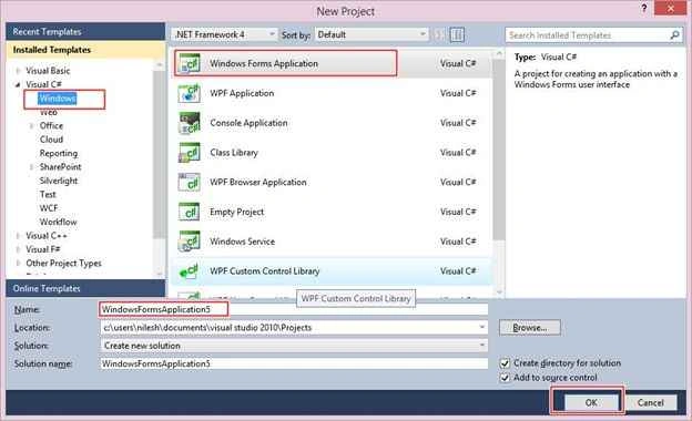 windows form application
