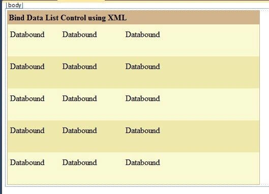 bind data