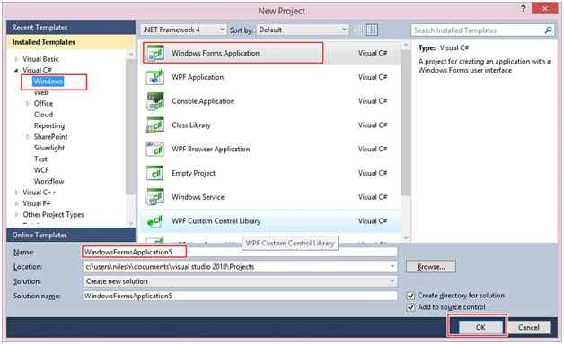 window form application