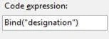 Label designation