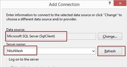 type server name