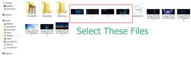 select these file