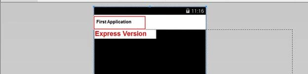 first applicatio