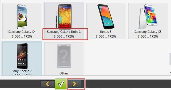 select the Device