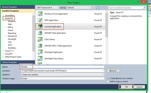 Console application