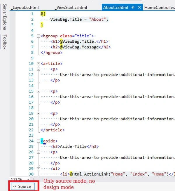 Source mode