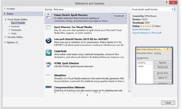 Visual Studio Spell Checker