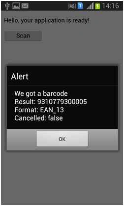 We got a barcode