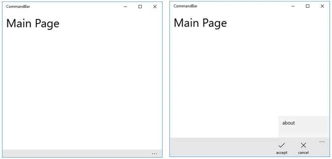 command bar