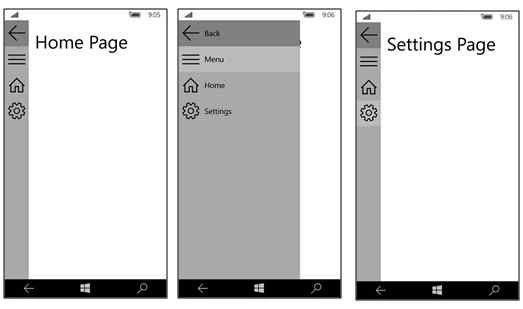 Setting page