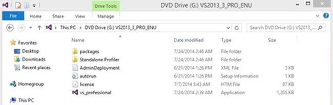 destination folder