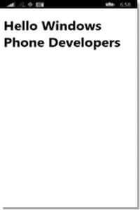 hello windos phone developer