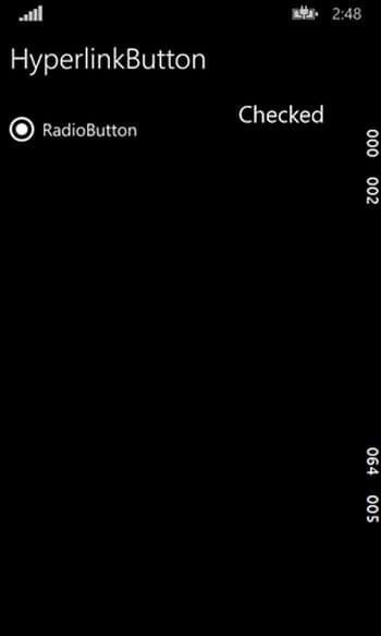 show radio button