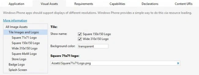 image title and logos