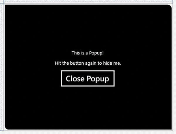 popup status