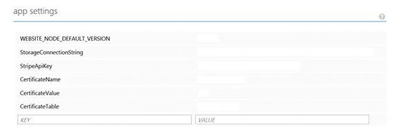 Set the values