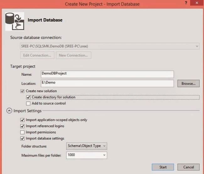 Import Database