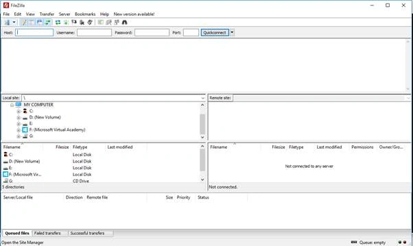 filezilla