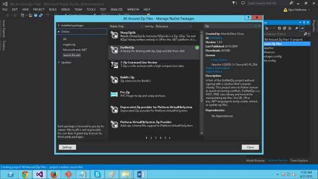 DotNetZip 
