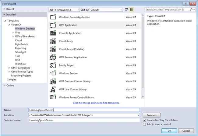 WPF application