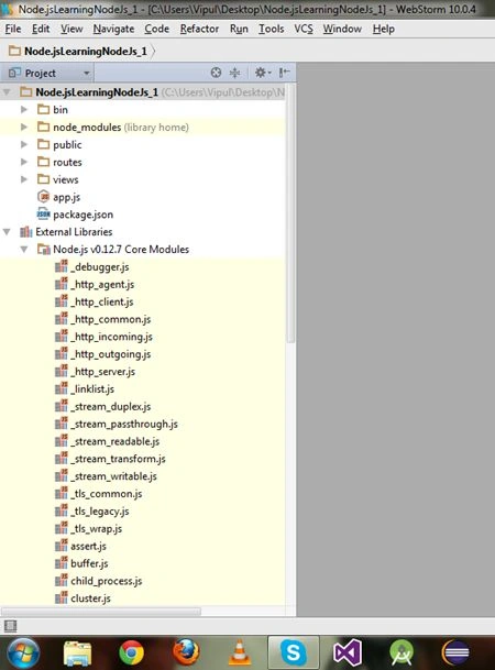 Solution explorer