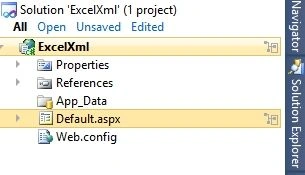 solution explorer
