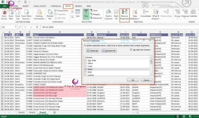 Deleting Duplicate Records