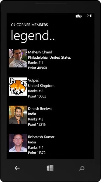 Windows Phone 8 App