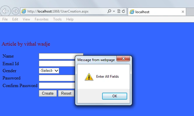 Calling JavaScript function on ASP.Net Button