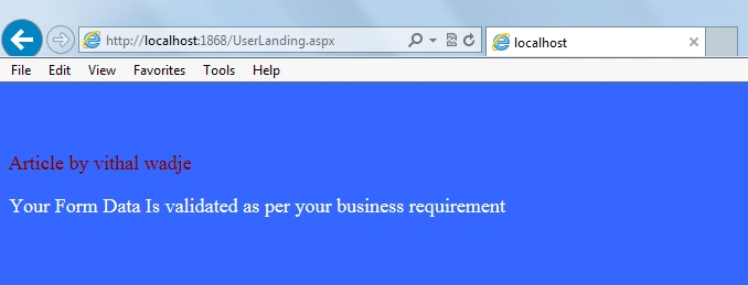 ASP.Net validation