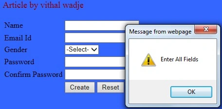Enter all fields
