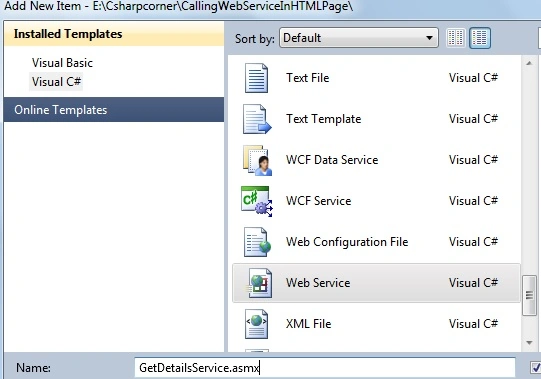 Web service