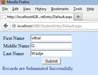 Submit button