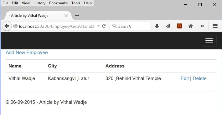 Updated Employee list