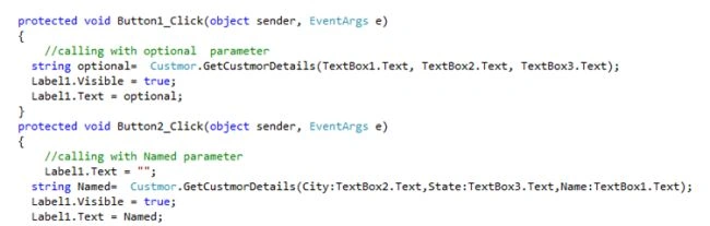 CS code on button click