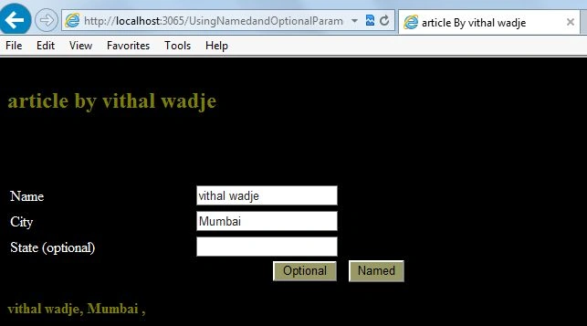 optional