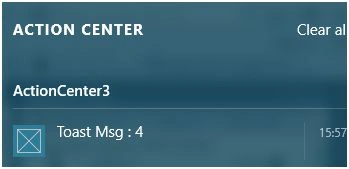 action center is updated