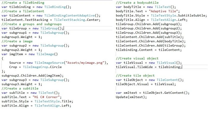 Creating Adaptive tile