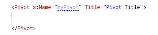 Add the Pivot class