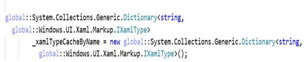 cache dictionary