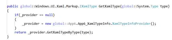 Code view