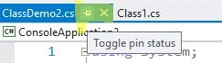 Pin Tab