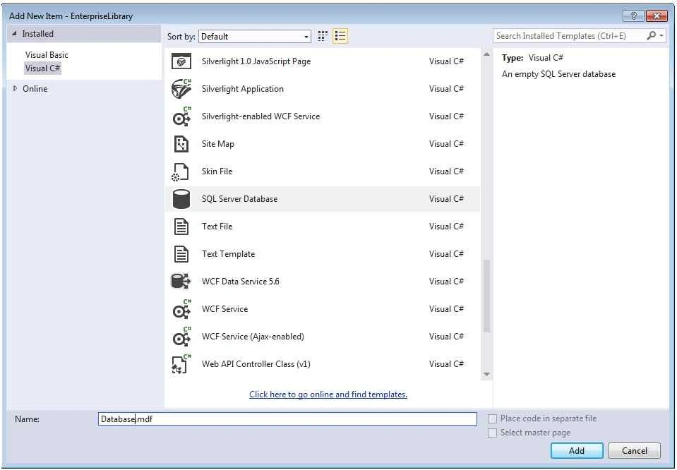 SQL Server database