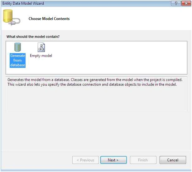 generate from database