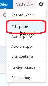 edit the page