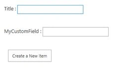 create an item 